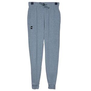 Under Armour Men's Rival Fleece Joggers Gray Pockets Tapered Leg Size‎ Small